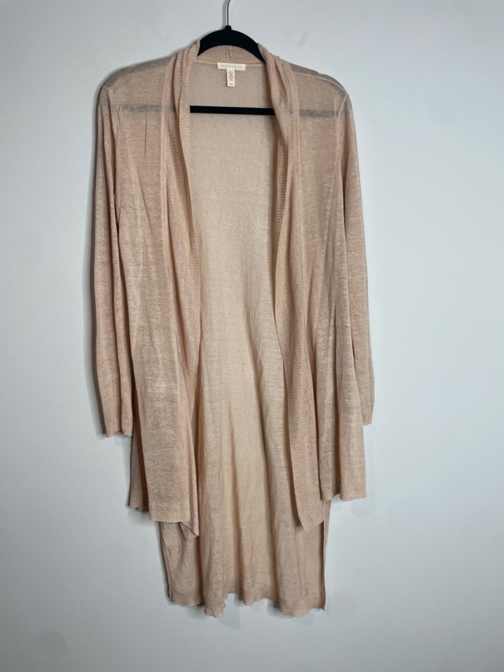 Eileen Fisher | Women’s Linen Blend Thin Longline Cardigan Size Small